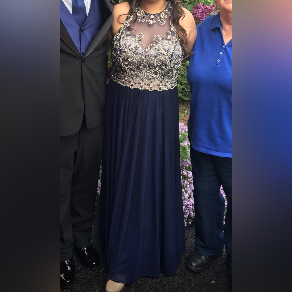 Beaded ball or prom gown